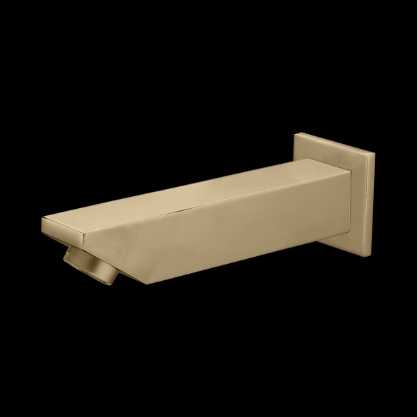 Brushed  Gold Brass Plain Spout – Aquant India